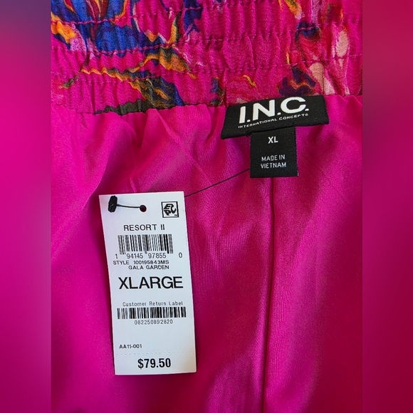 INC International Concepts Floral Wide Leg Pants Size XL - Picture 6 of 7